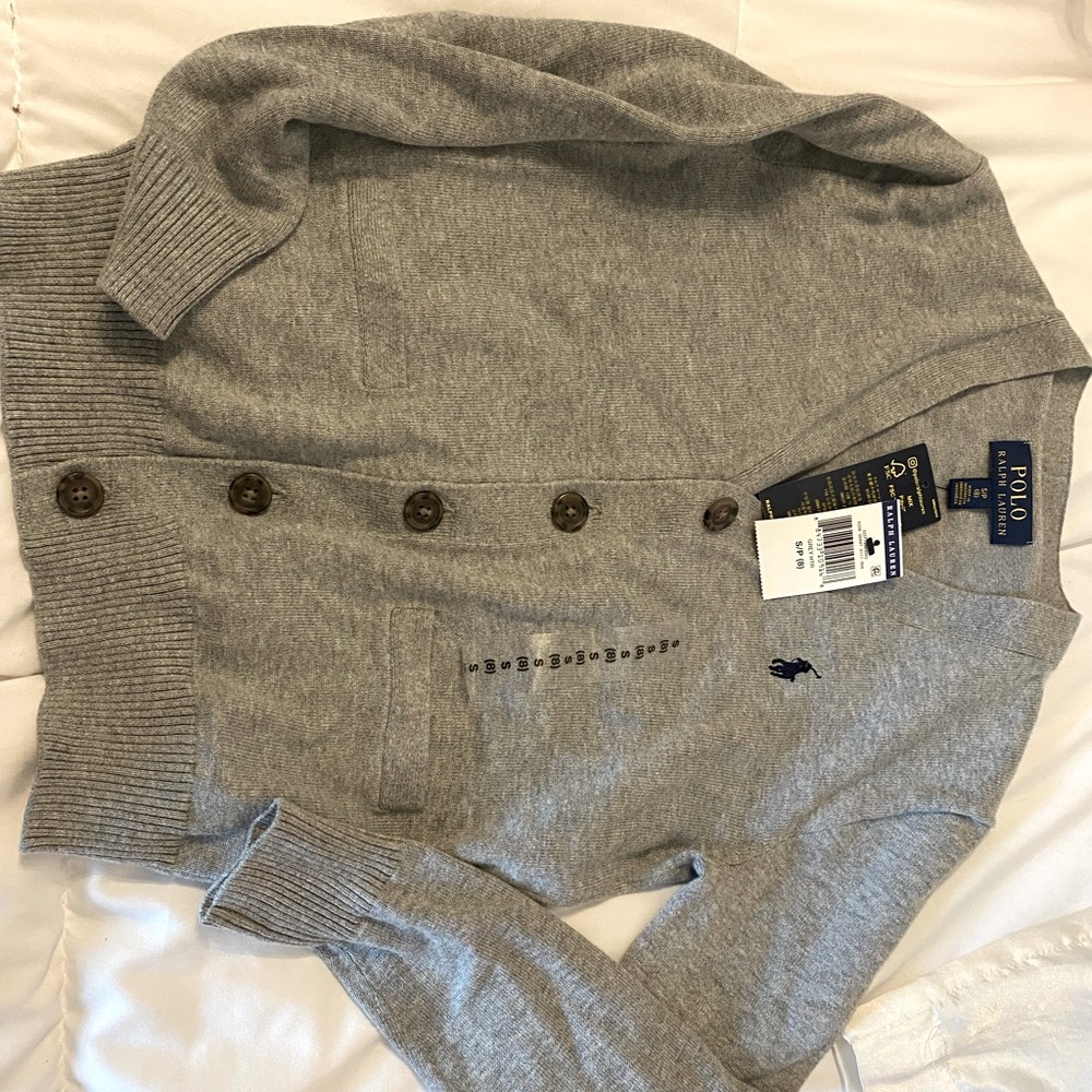 Mini Mr Rogers Polo cardigan